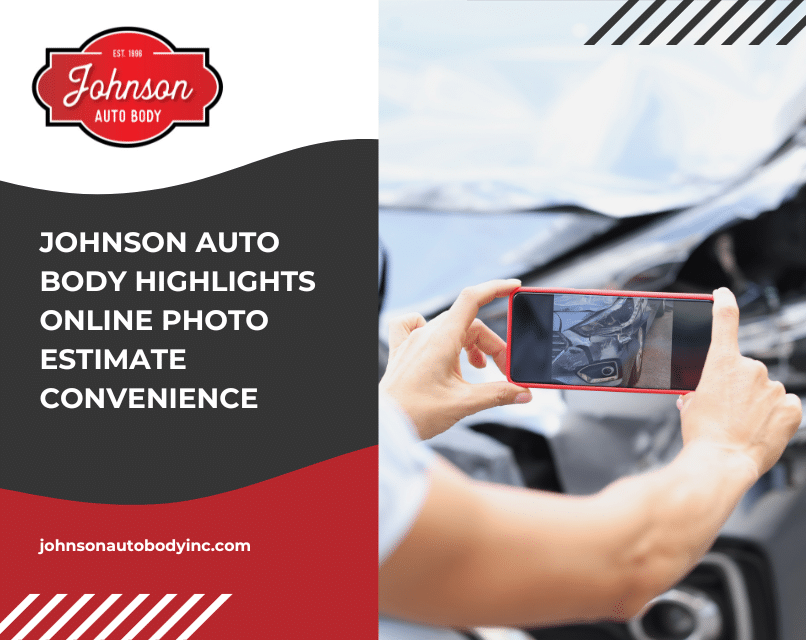 Online photo collision repair estimate at Johnson Auto Body